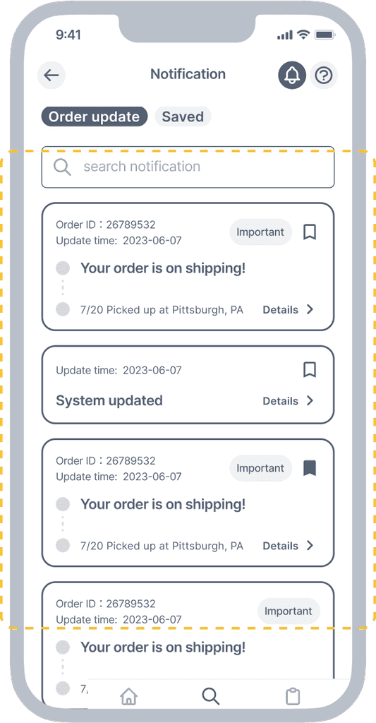 Notification iteration 1