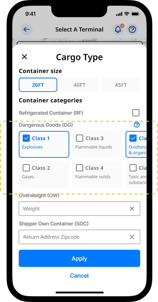 Filter card iteration 1