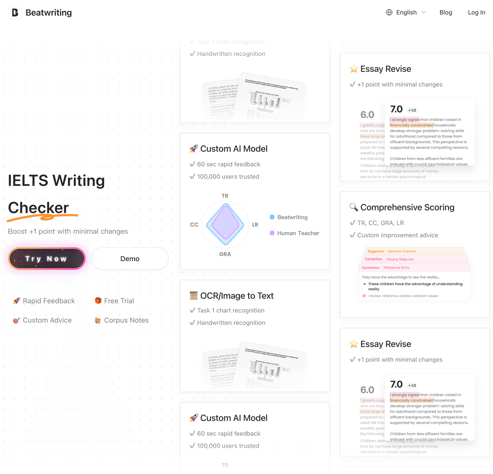 Beatwriting landing page