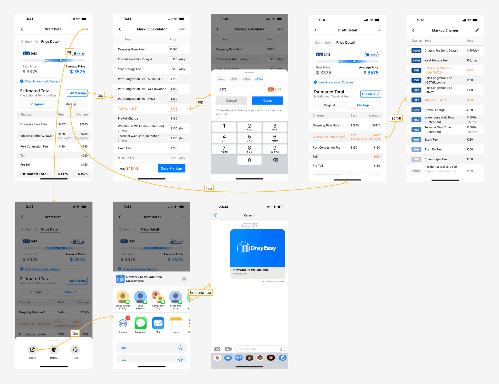 Final design — Markup and Share